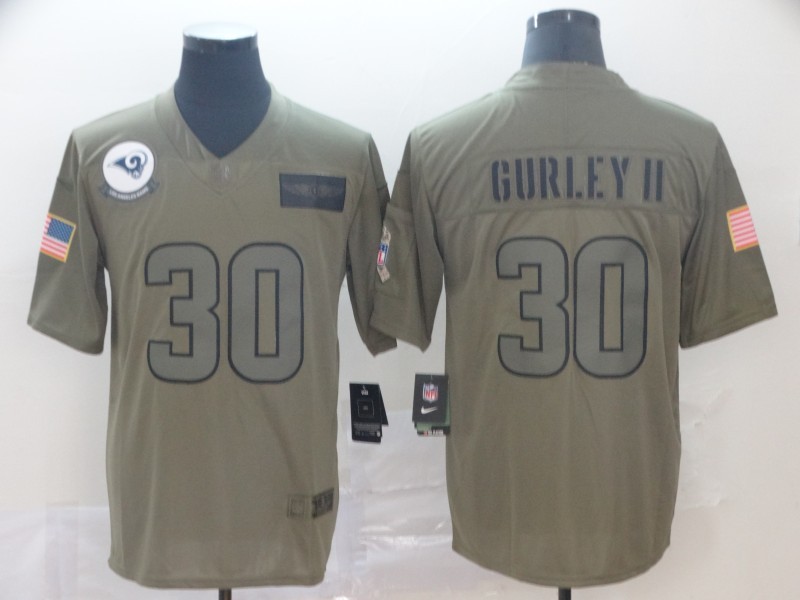 Men's Los Angeles Rams Todd Gurley II #30 Brown Jersey